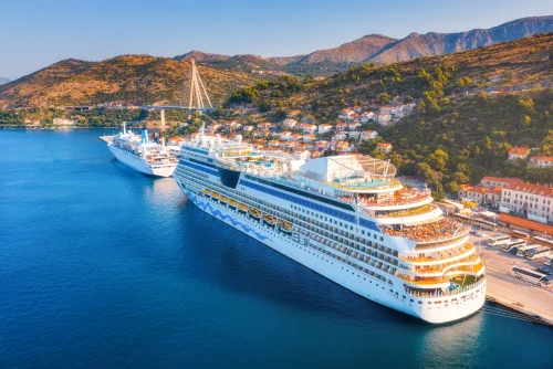 cruise-ship-harbor-aerial-view-beautiful-large-ships-boats-sunrise-landscape-with-boats-harbour-city-mountains-blue-sea